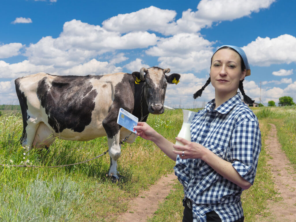 Paydirekt ist so einfach, dass man sogar direkt beim Bauer um die Ecke die Milch gleich mit Karte bezahlen kann (Foto: Zuckrigl)